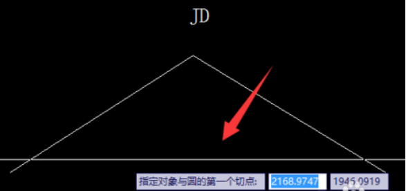 CAD中怎么根據(jù)切線(xiàn)交點(diǎn)繪制曲線(xiàn)