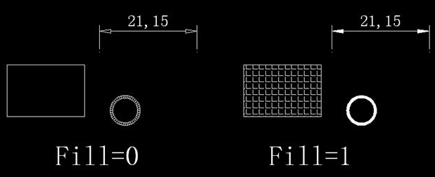 CAD中如何控制填充、文字等各類圖形的顯示效果