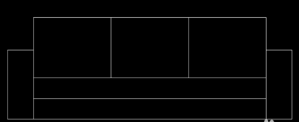 CAD沙發(fā)立體圖的畫法