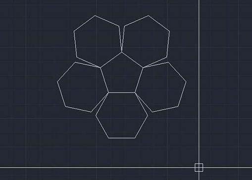 CAD怎么對(duì)齊多個(gè)六邊形