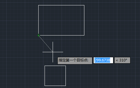 CAD兩個(gè)矩形怎么縮放對(duì)齊