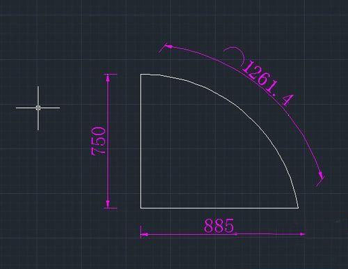 CAD已知弧長(zhǎng)和直角邊長(zhǎng)怎么畫弧