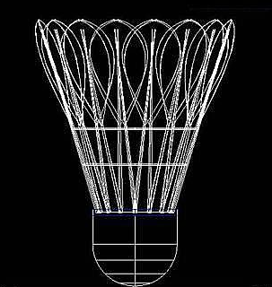 怎么用CAD繪制立體羽毛球？