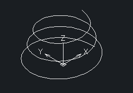 CAD怎樣繪制三維螺旋線