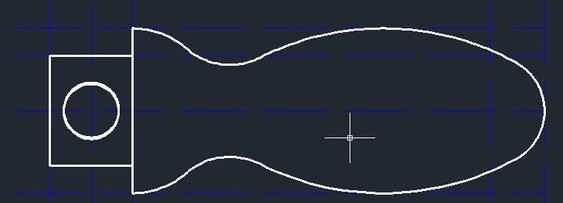 怎么用CAD畫手柄？