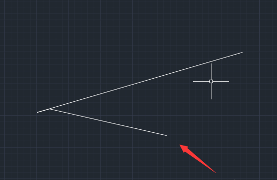 CAD在直線任意一點畫另一條直線的方法